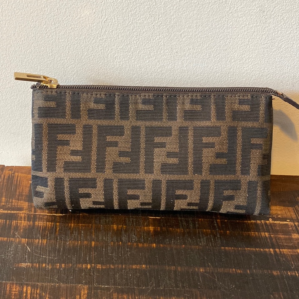 Vintage FENDI Zucca Makeup Case